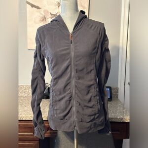 Mondetta gray fleece full zip up jacket size small